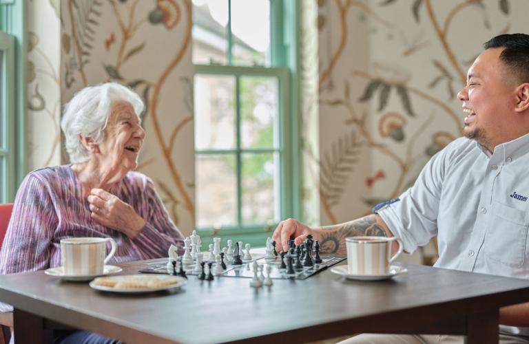 Carer and Resident Chess 1 